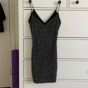 Black dress with crystals